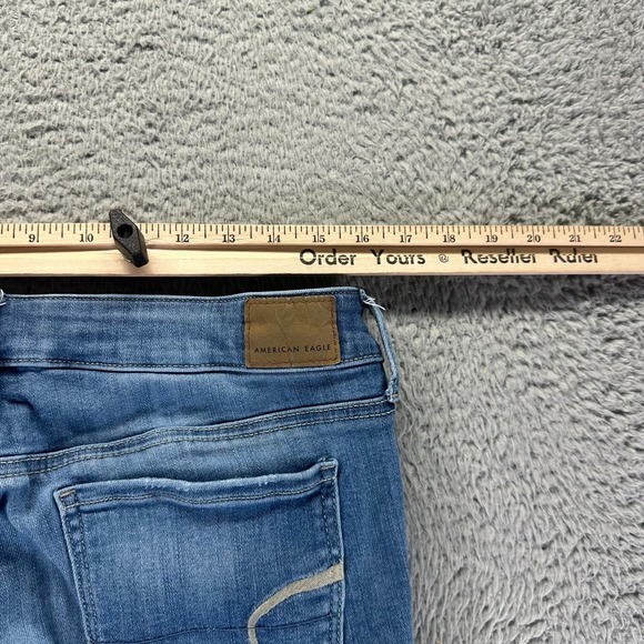 American Eagle Outfitters Next Level Jeans Women's 14 Blue Denim Skinny Stretch - Picture 9 of 12
